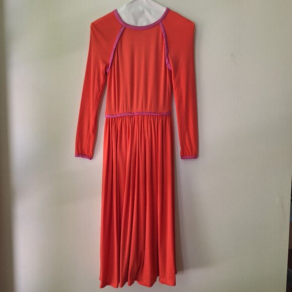 VTG Rare 60s/70s  Retro Orange Anne Fogarty Maxi Dress - Collector’s Dream - Picture 1 of 11
